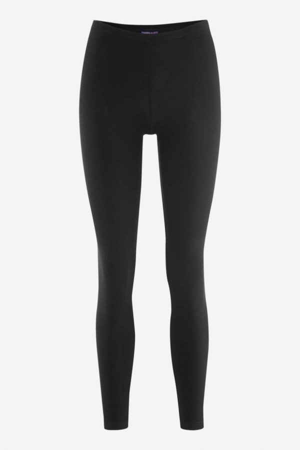 Leggings i bomull svart