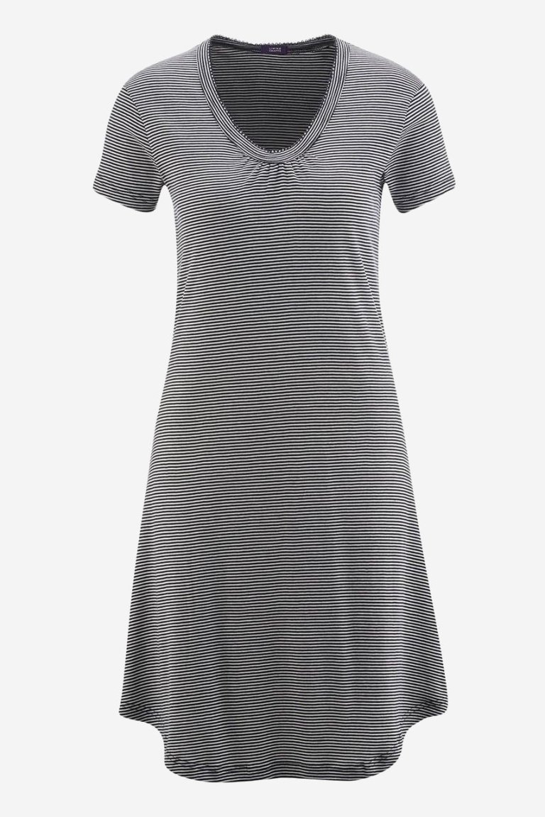 nattlinne marinblått/vit randigt