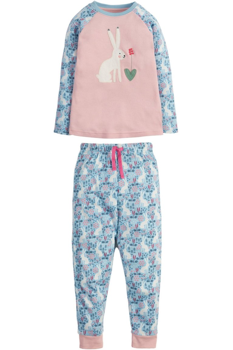 Pyjamas barn kaninapplikation, 2-8 år