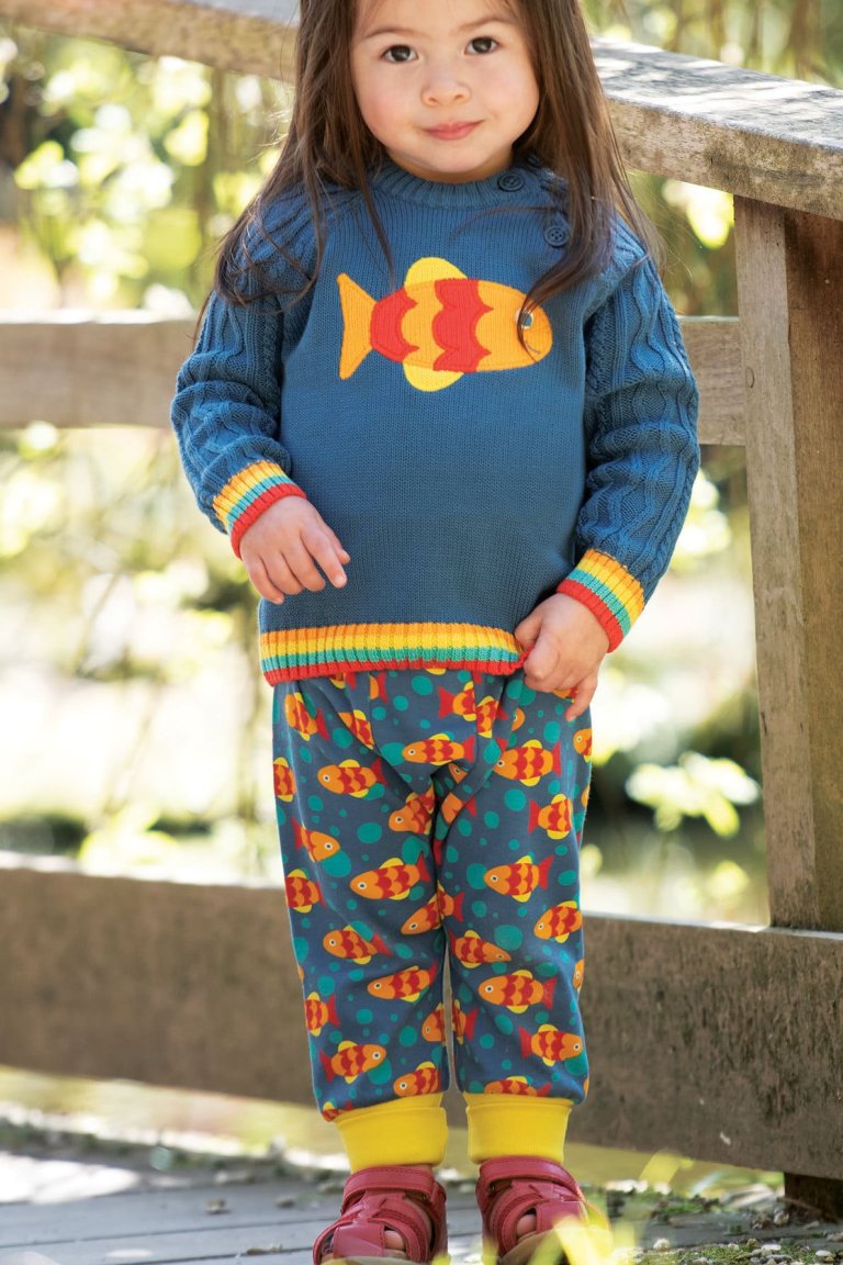 Byxor baby & barn mjukis fiskar modell