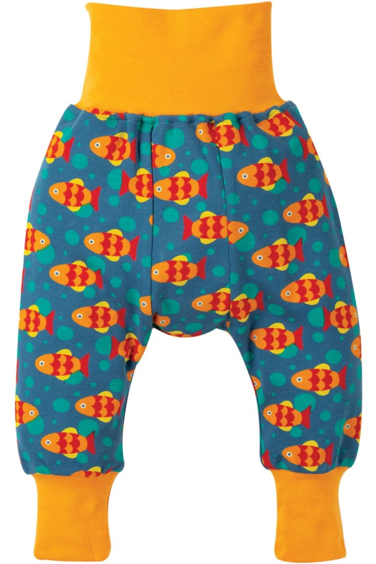 Byxor baby & barn mjukis fiskar utvikta muddar