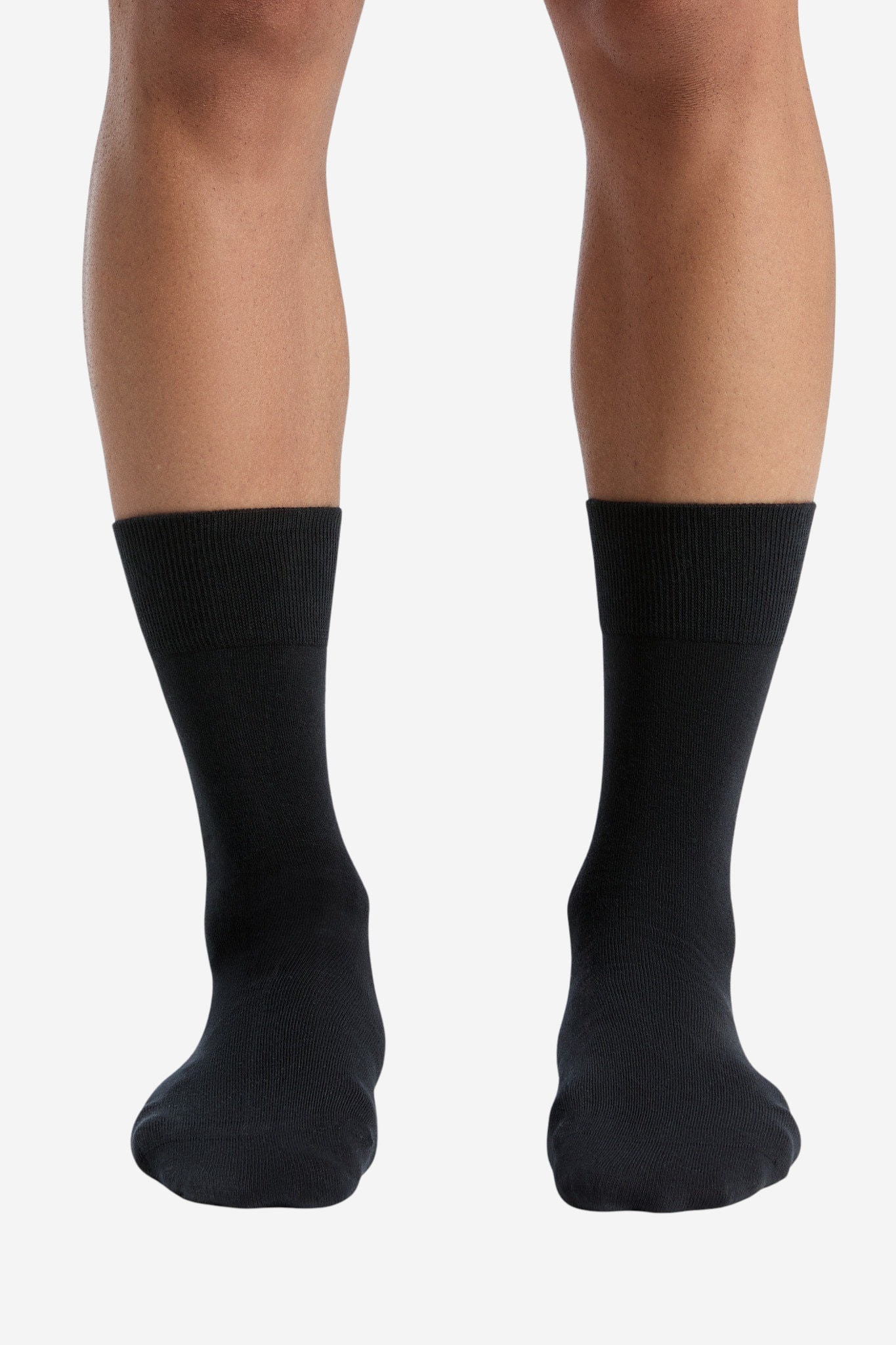ekologiska strumpor bredare resår svart modell