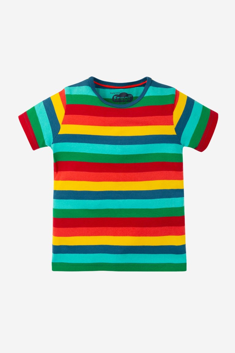 barntröja kortärm multistripe