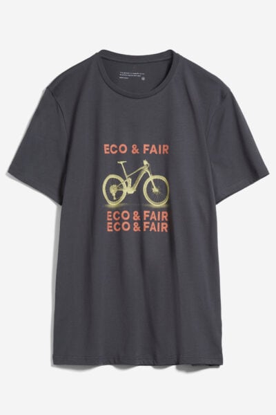 t-shirt eco bike jaames mörkgrå
