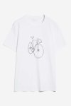 t-shirt scribble bike jaames vit