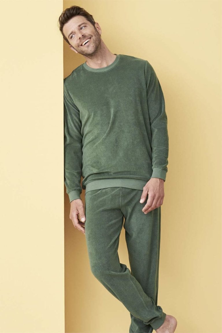 pyjamas herr björn frotté grön modell