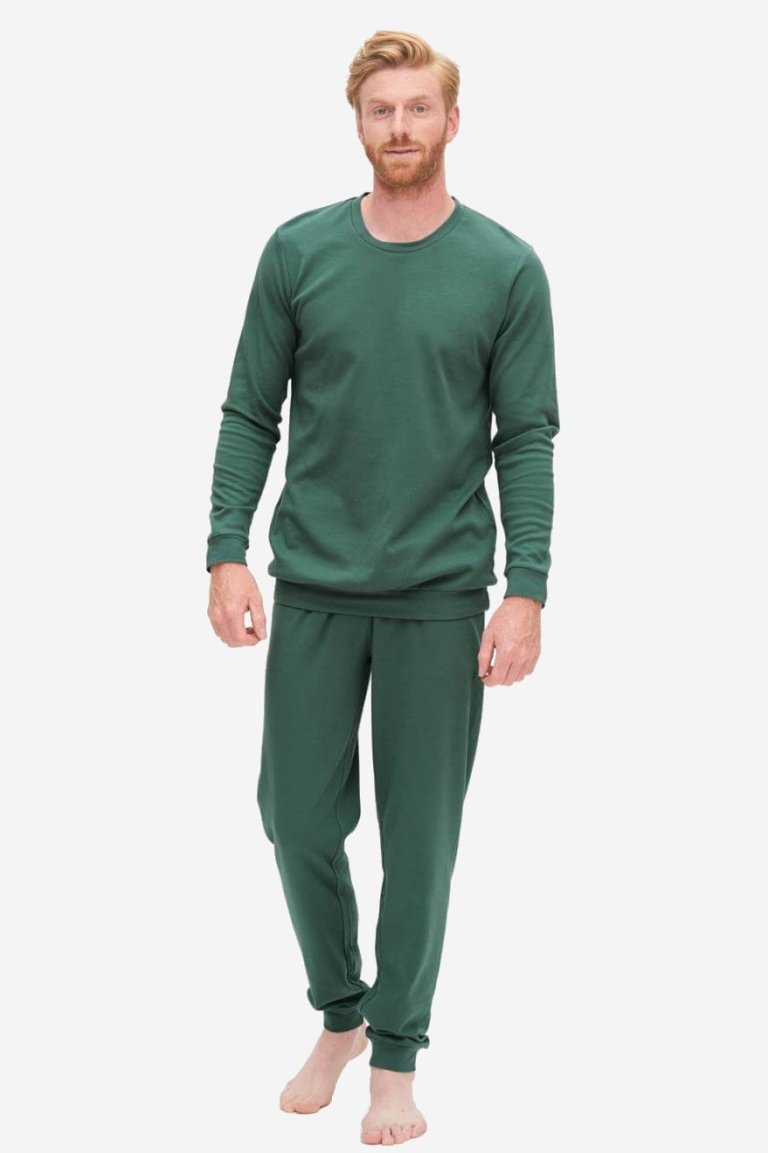 ekologisk pyjamas herr bob grön modell