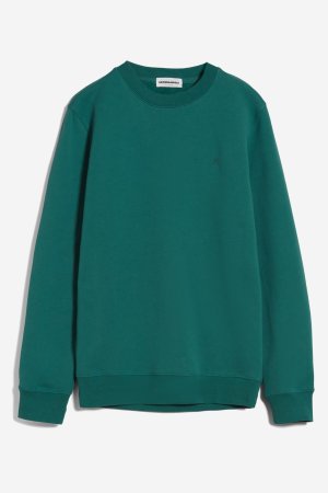 ekologisk tröja sweatshirt maalte grön