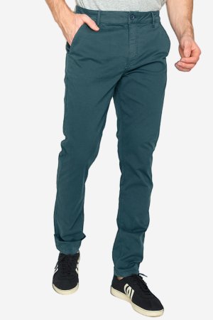 ekologiska chinos herr cykeldetalj tough petrolblå modell