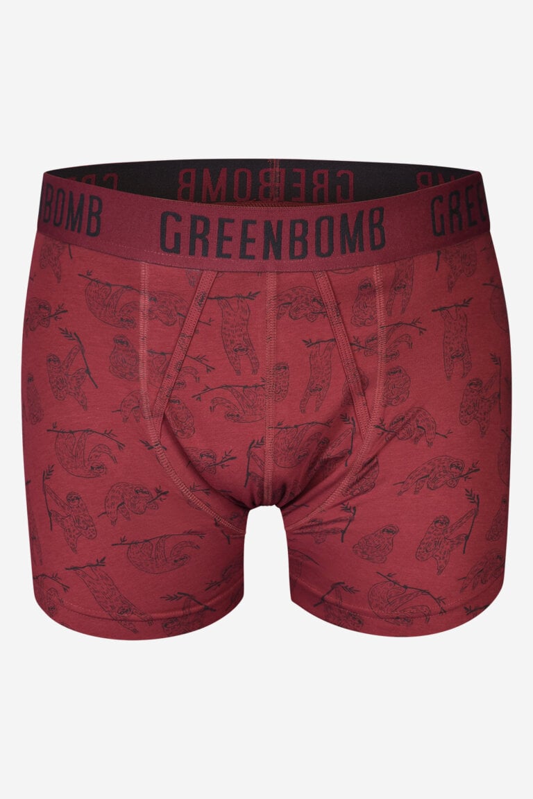 ekologiska kalsonger boxer sengångare vinröd