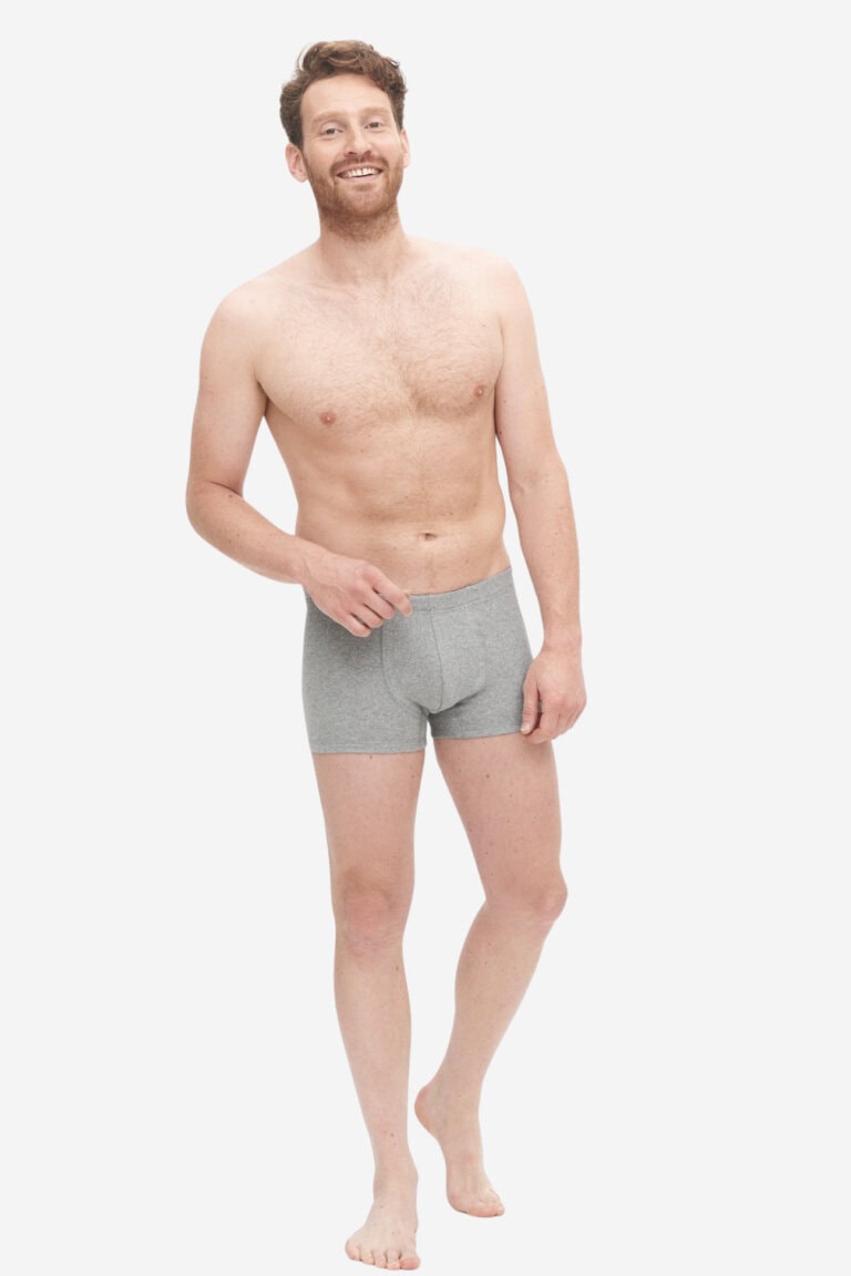 ekologiska kalsonger boxer magnus gråmelerad modell