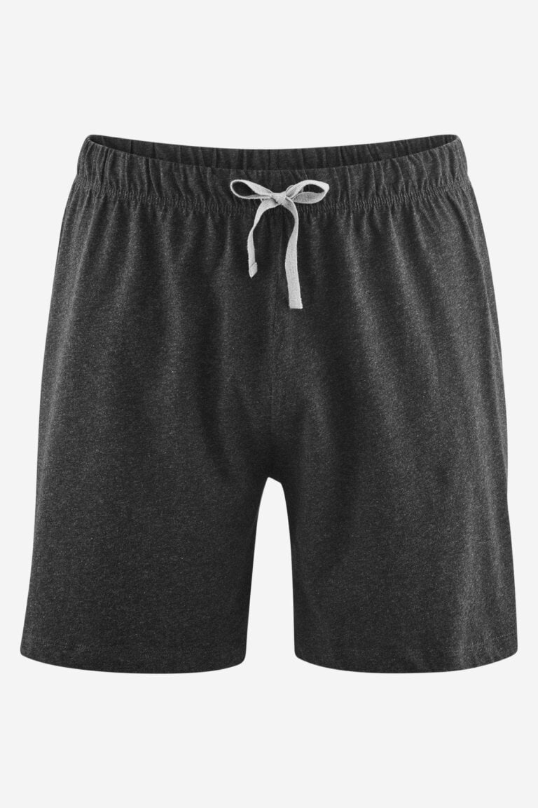 ekologisk pyjamas kort herr carl grå/mörkgrå shorts