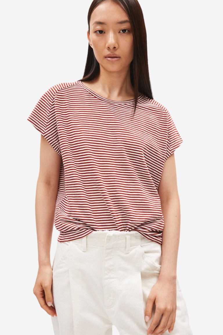 ekologisk topp oneliaa finrandig vinröd modell