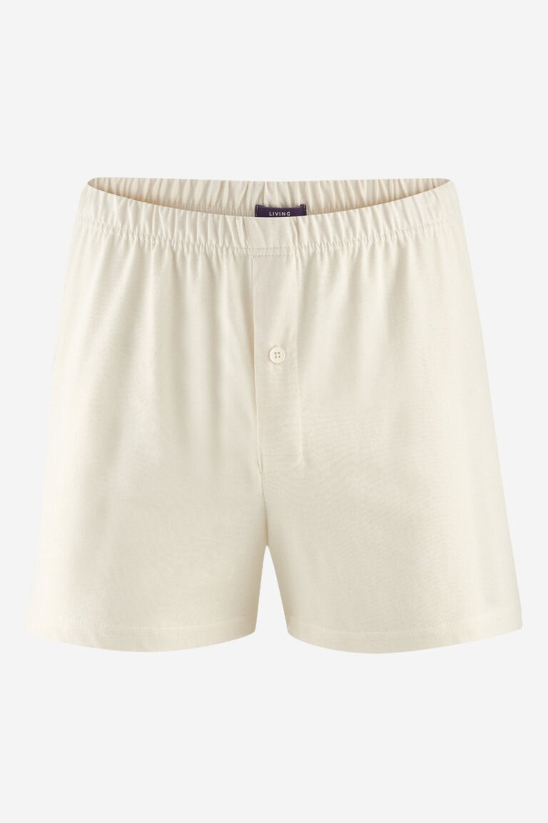 ekologiska boxershorts ben naturvit