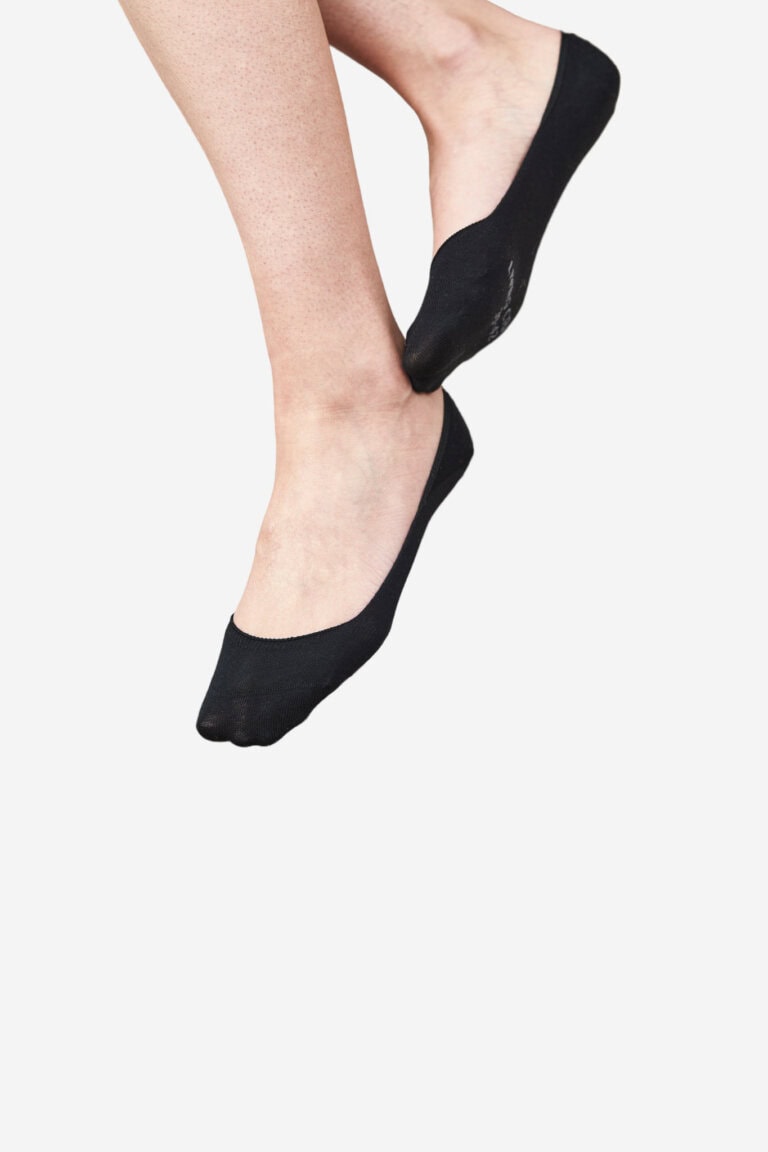 ekologiska footlets strumpor galla 2-pack svart modell