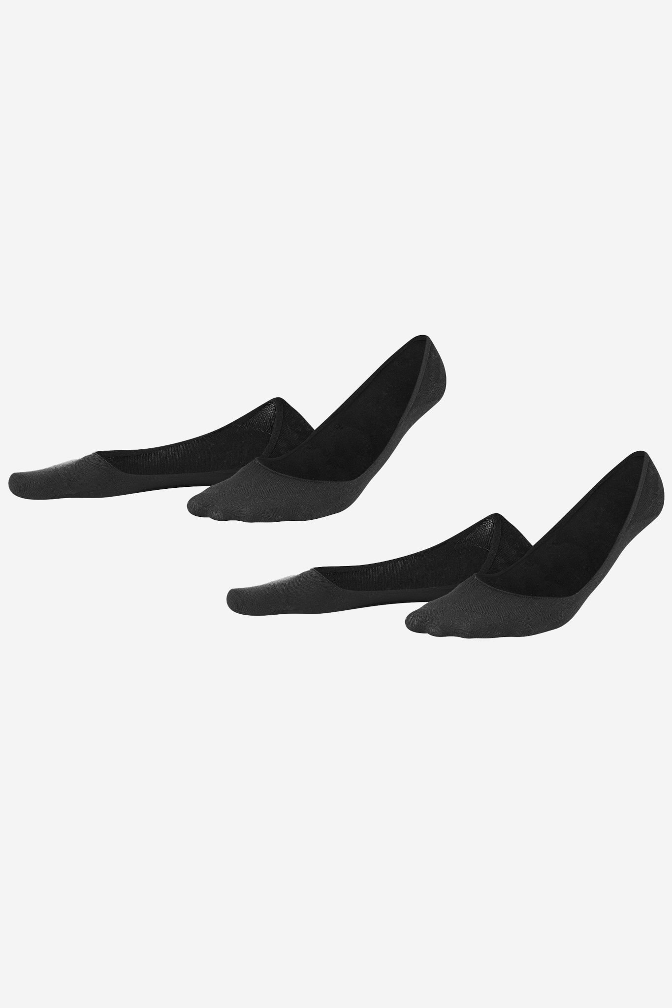 ekologiska footlets strumpor galla 2-pack svart