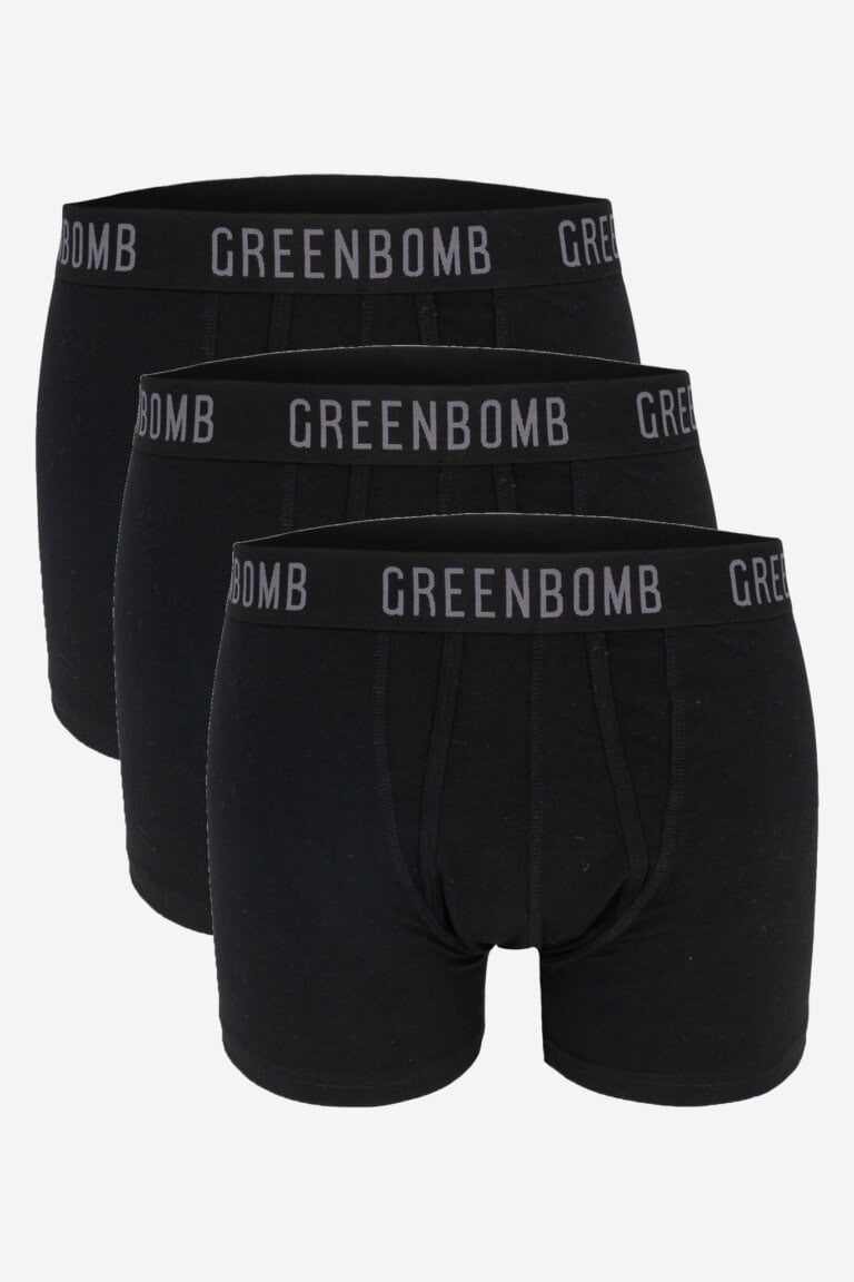 ekologiska kalsonger boxer 3-pack svart
