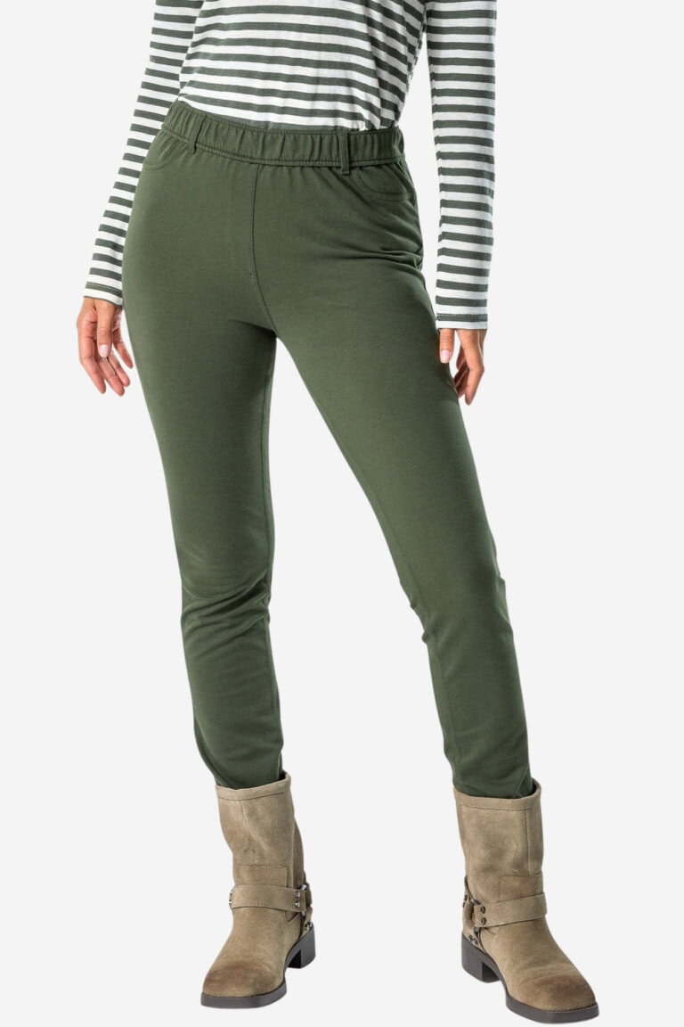 ekologiska treggings denise khakigrön modell