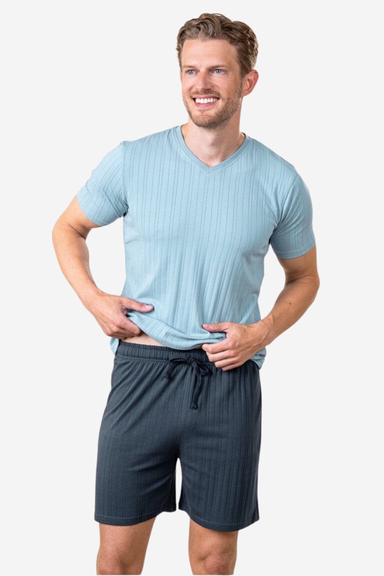 ekologisk pyjamas kort herr rex blå/marinblå modell