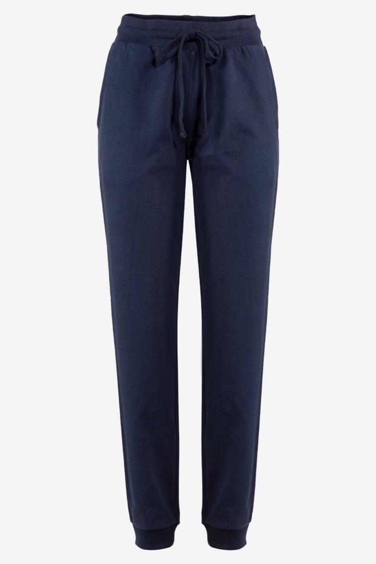 ekologiska joggingbyxor dam lavinia marinblå ekologiska joggingbyxor dam lavinia marinblå