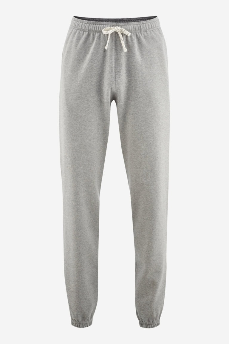 ekologiska joggingbyxor herr calvin gråmelerad