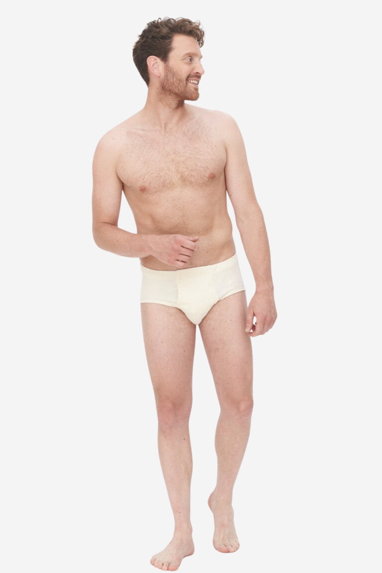 ekologiska kalsonger julius naturvit modell helbild