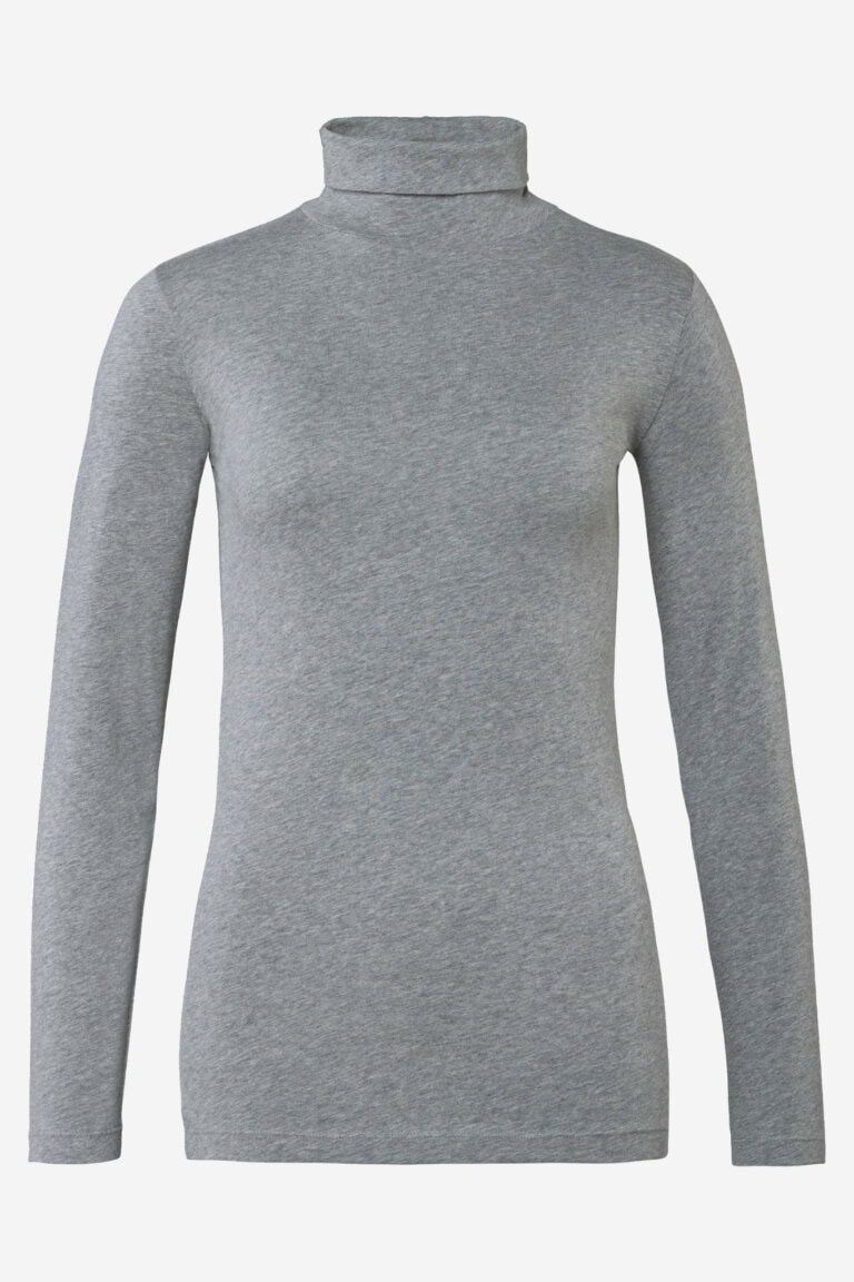 ekologisk tröja polo nia gråmelerad