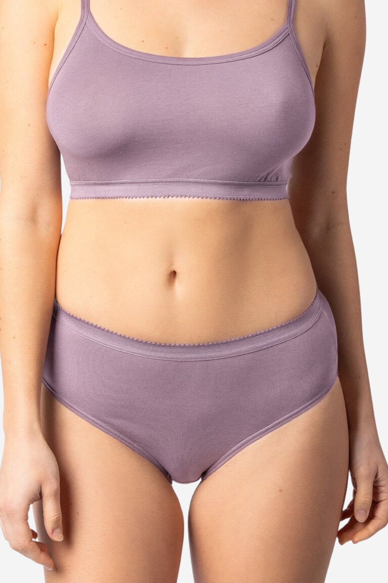 ekologisk brieftrosa bomull polly ljuslila modell ljus