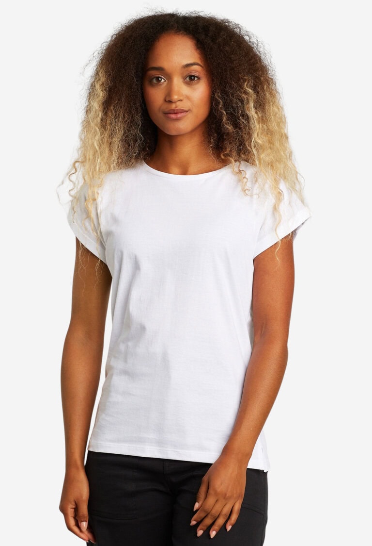 ekologisk t-shirt bas visby vit modell