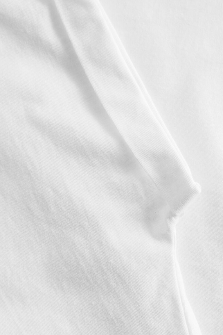 ekologisk t-shirt bas visby vit ärmslut