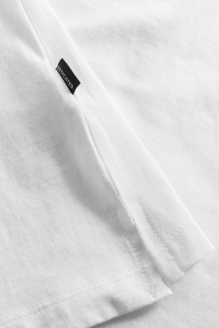 ekologisk t-shirt bas visby vit slits