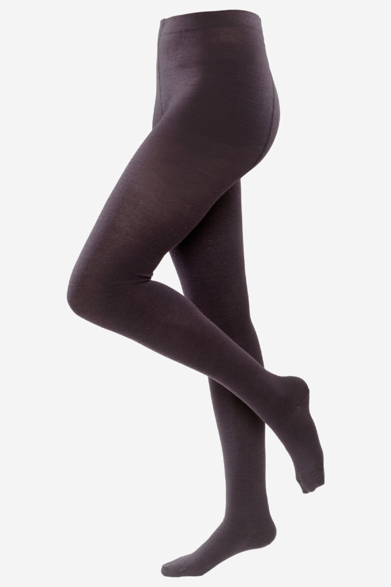 ekologiska strumpbyxor ullmix helene brun