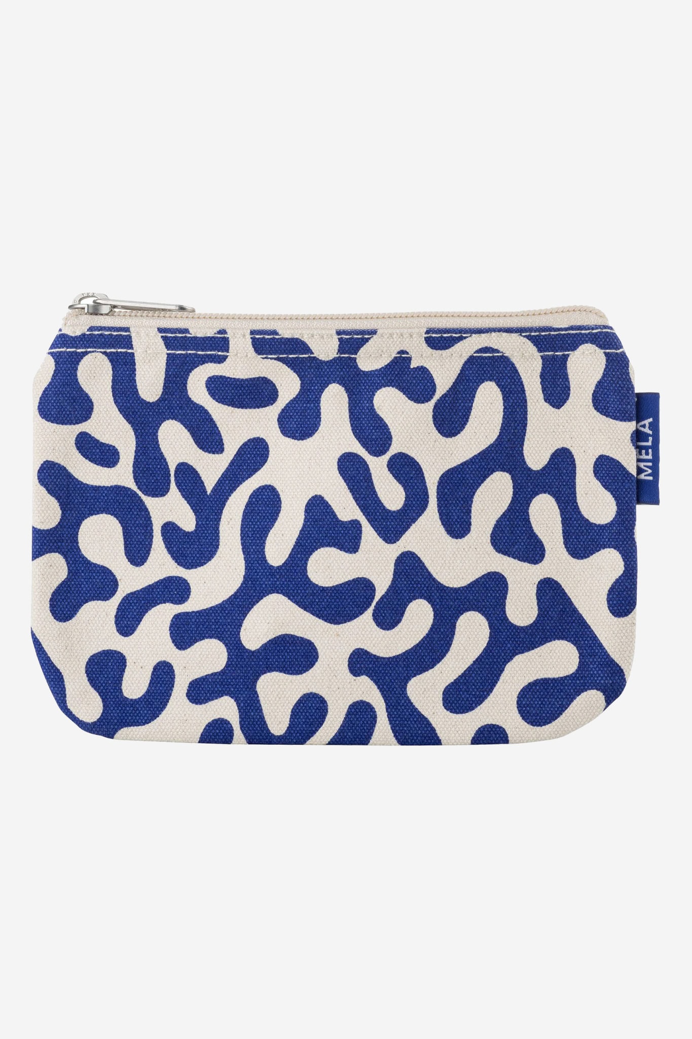 Liten necessär blått koralltryck