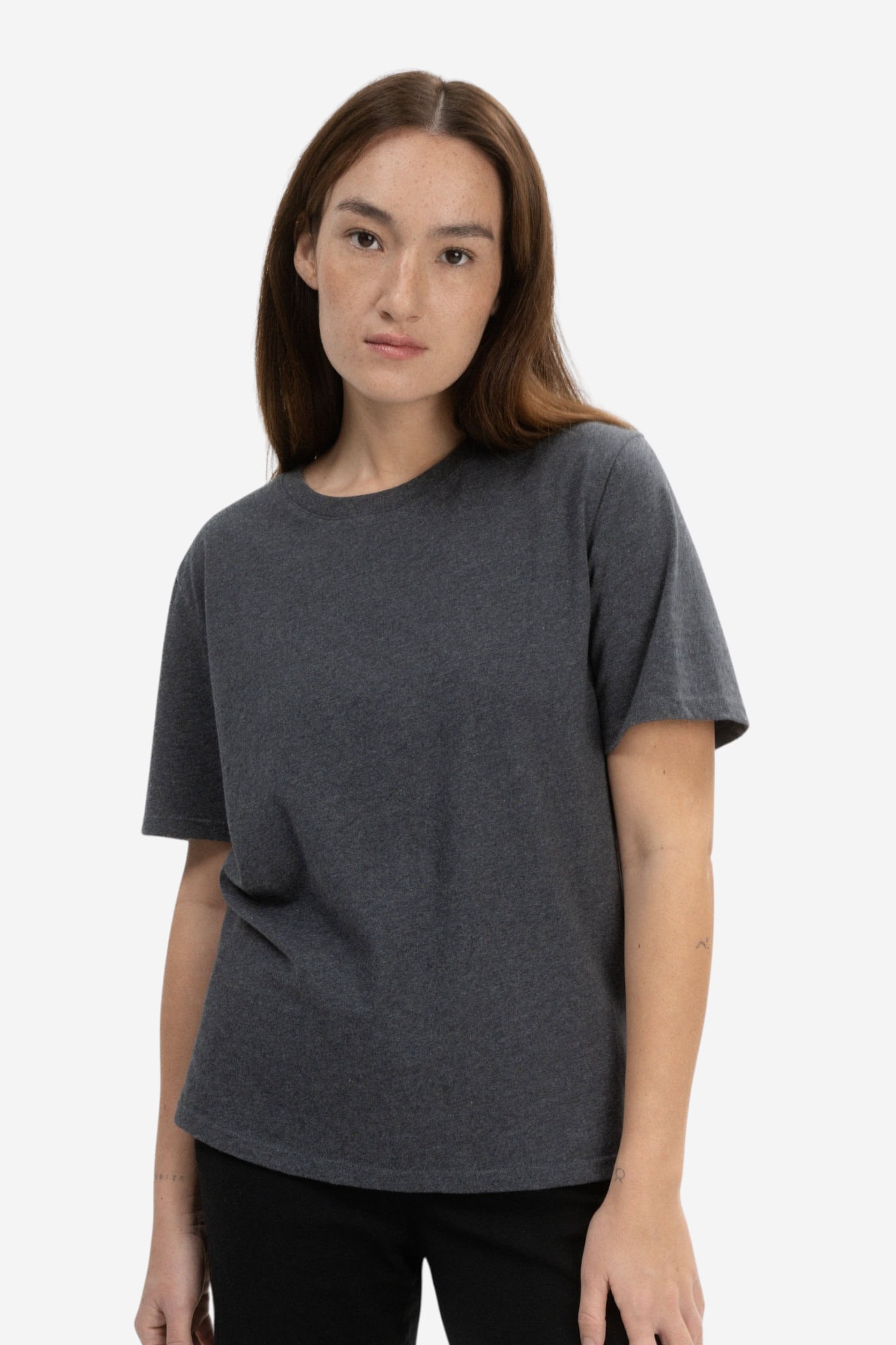 T-shirt dam TANIKA mörkgråmelerad