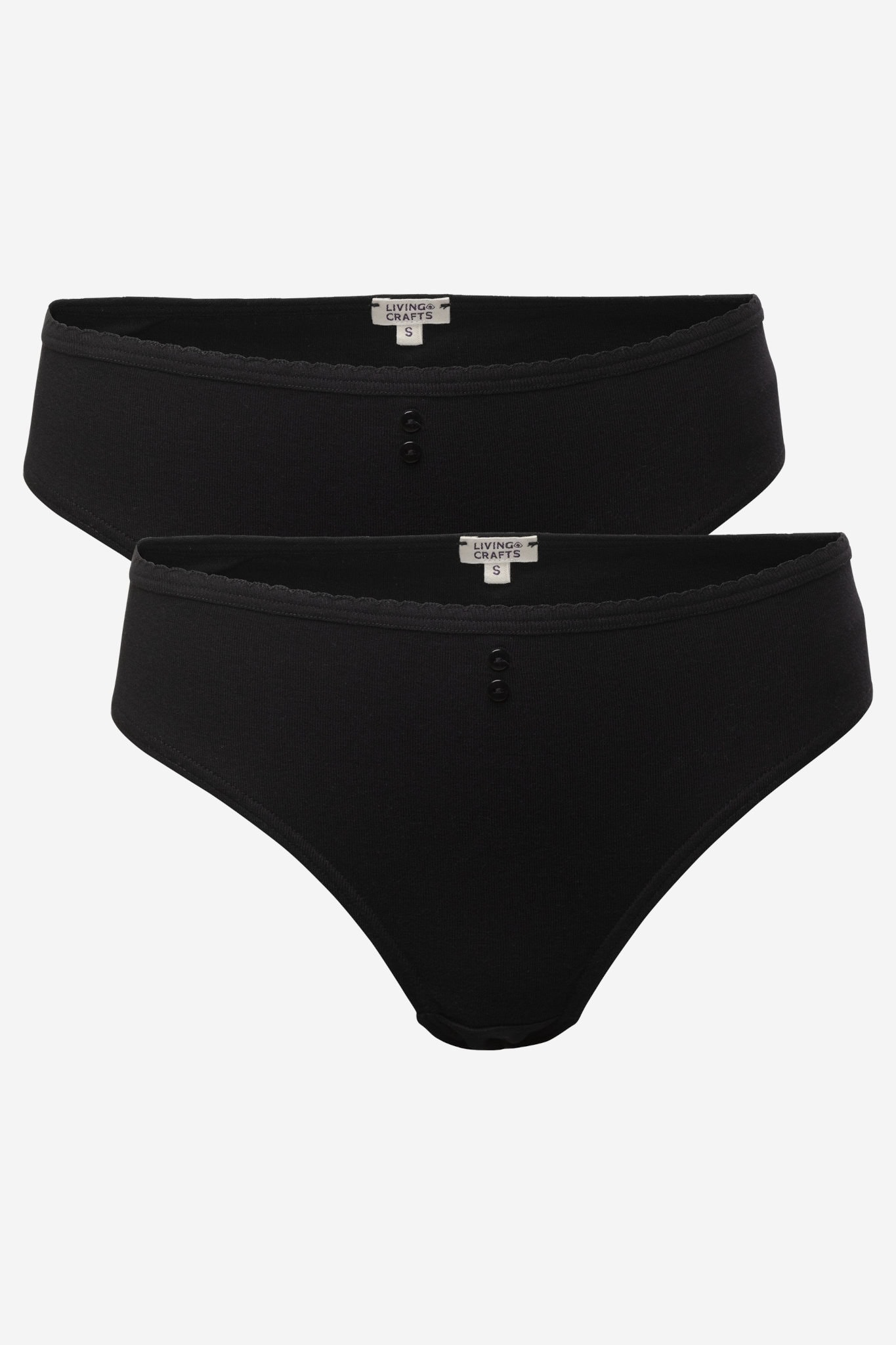 Brieftrosa 100% bomull RASINA svart 2-pack