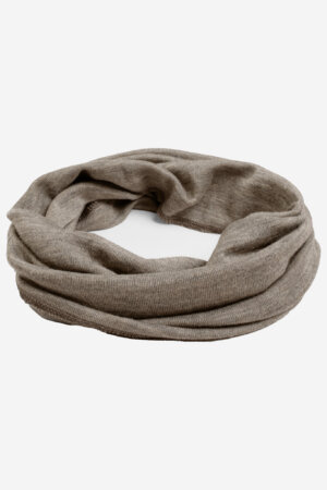 ekologisk tubhalsduk unisex ull/silke lusbrun