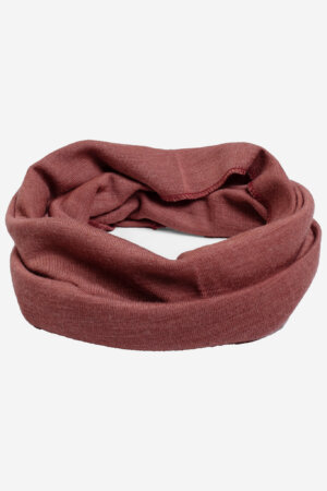 ekologisk tubhalsduk unisex ull/silke röd