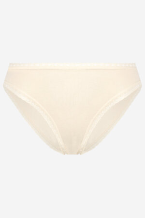 Trosor låg midja spets naturvit