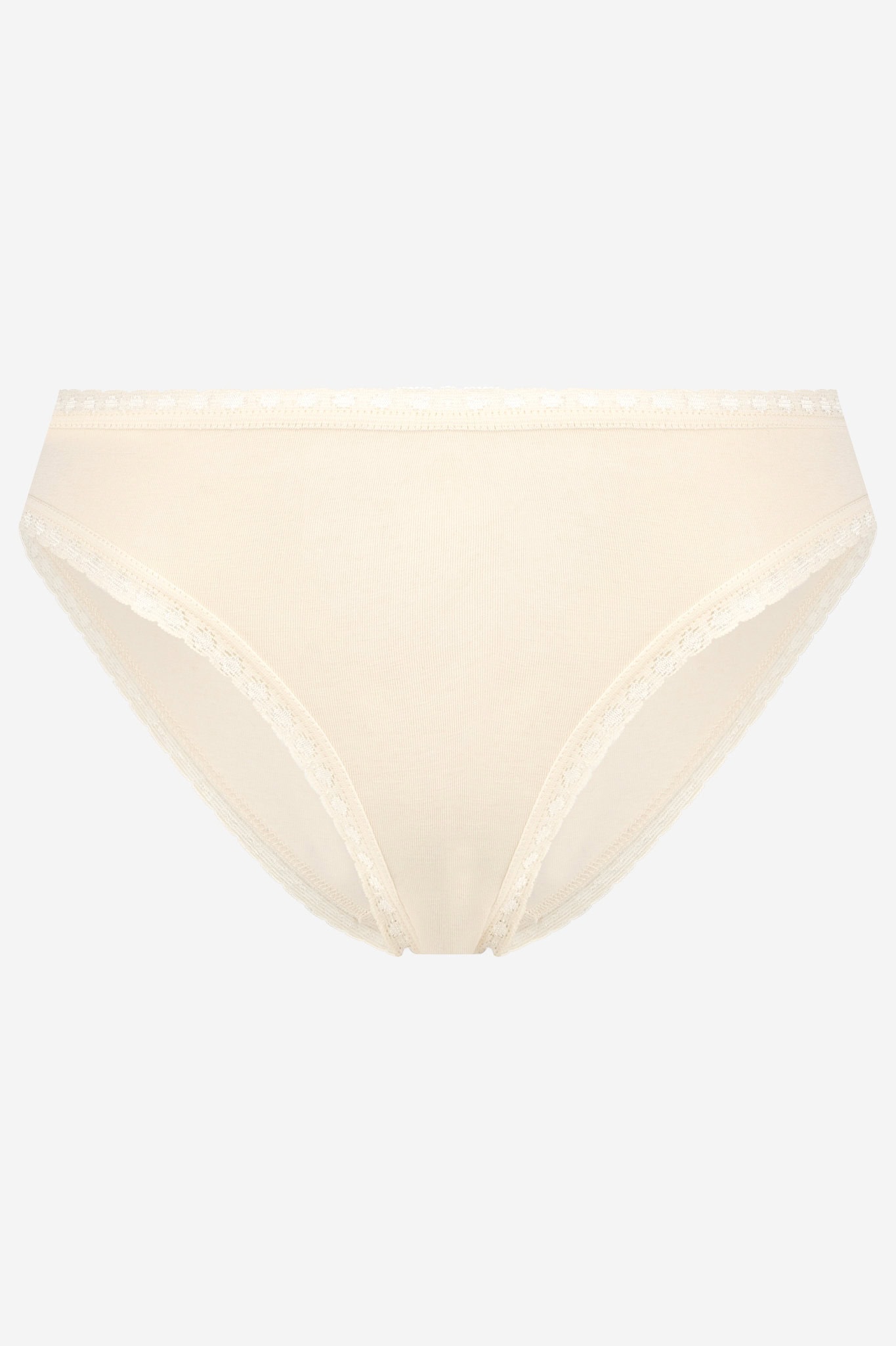 Trosor låg midja spets naturvit