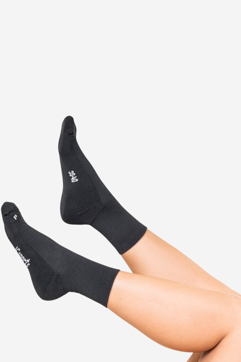 ekologiska strumpor sport spikes svart modell dam