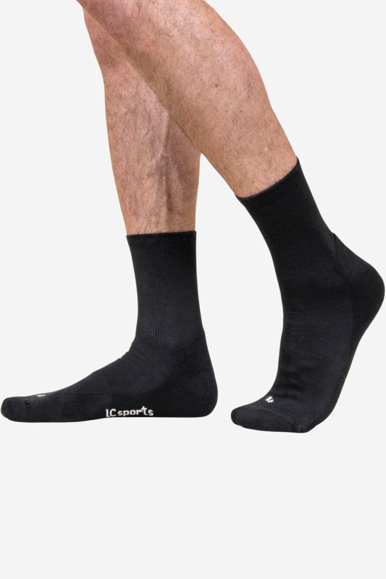 ekologiska strumpor sport spikes svart modell herr