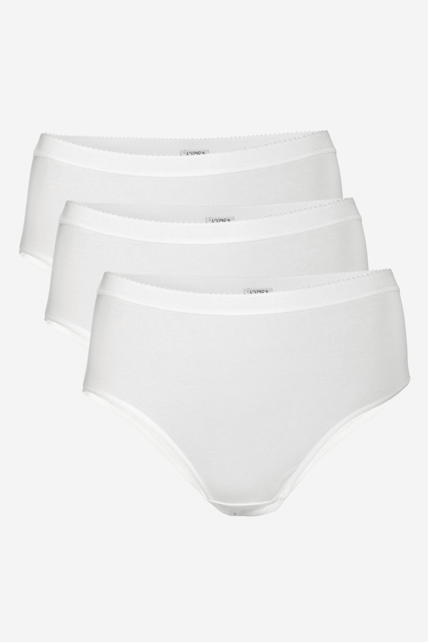 ekologisk brieftrosa bomull polly vit 3-pack