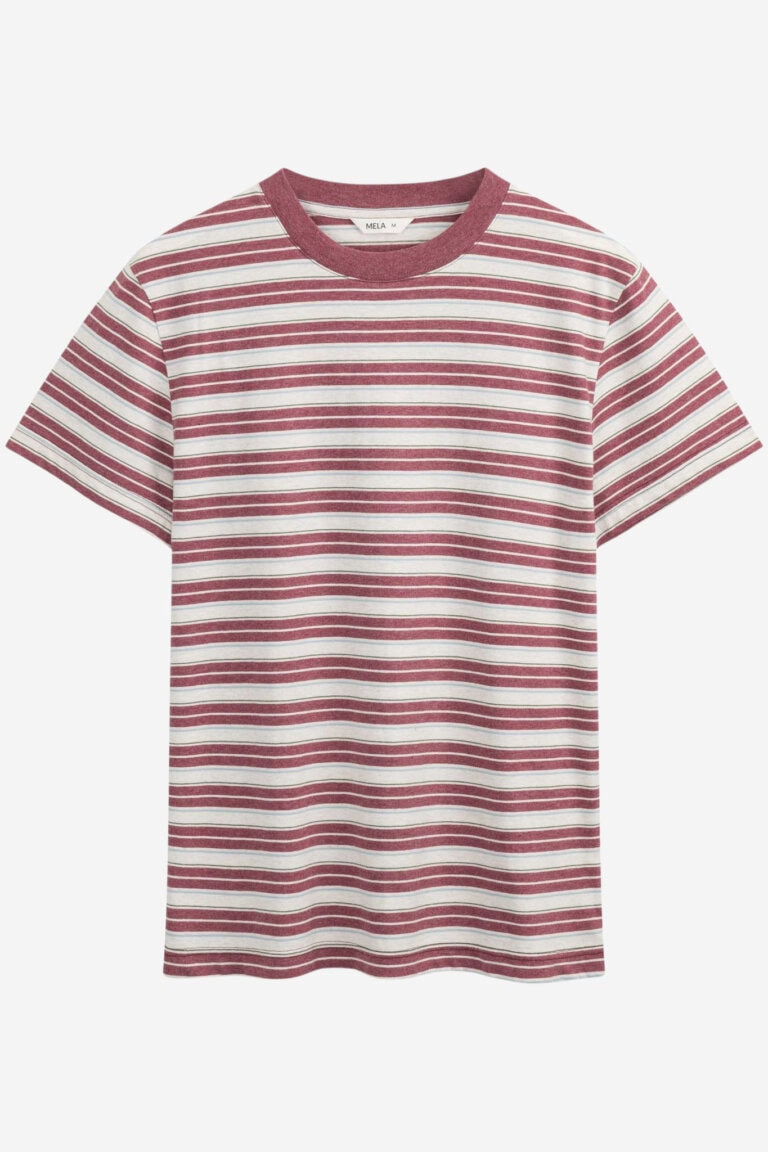 ekologisk-t-shirt-herr-avan-hallonrod-randig