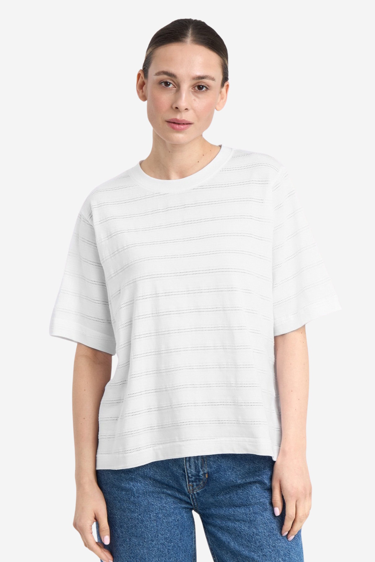 T-shirt lace VADSTENA vit