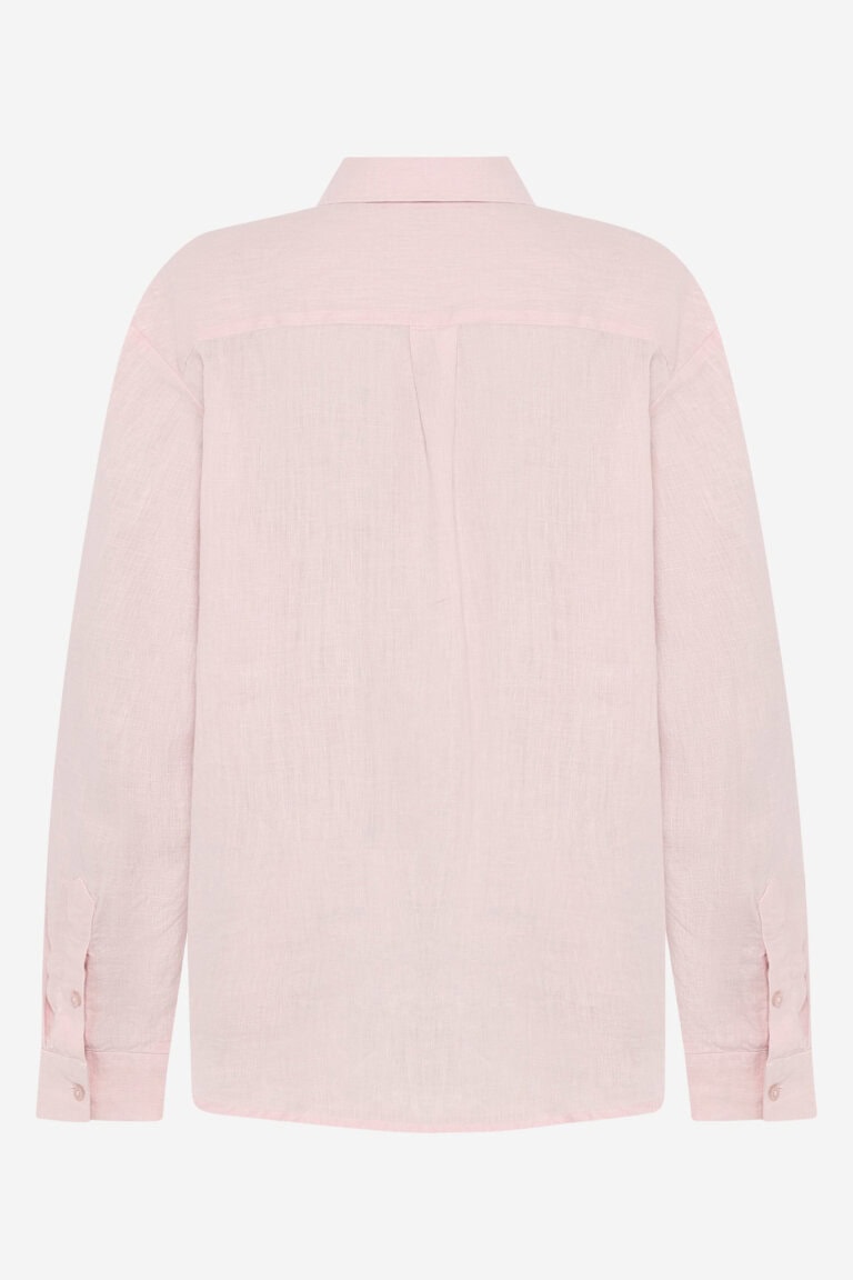 ekologisk-linneskjorta-rymlig-dam-blekrosa-baksida