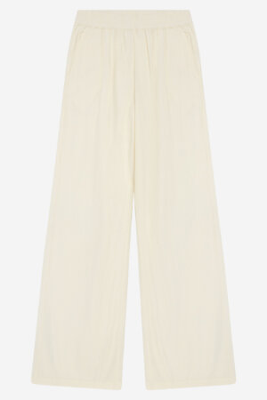 Byxor dam wrinkletyg vida POSEY gräddvit