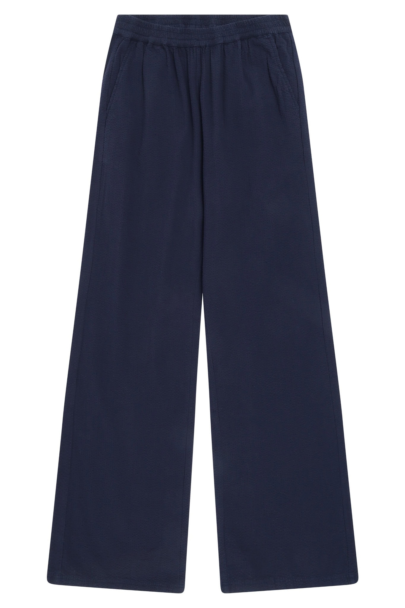 Byxor dam wrinkletyg vida POSEY marinblå