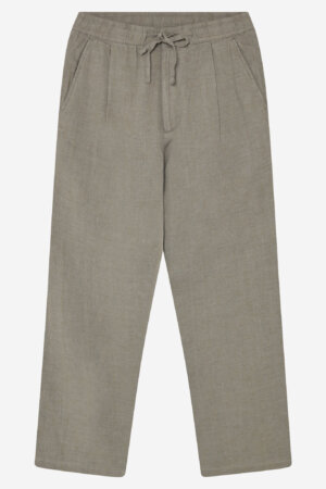 Linnebyxor herr lediga gråbeige