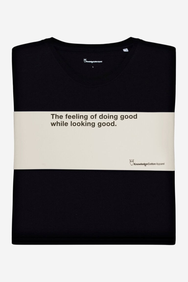 ekologisk basic t-shirt svart 3-pack förpackning