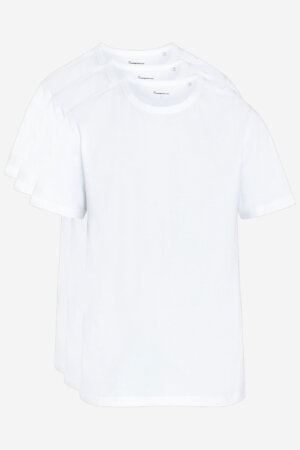ekologisk basic t-shirt vit 3-pack